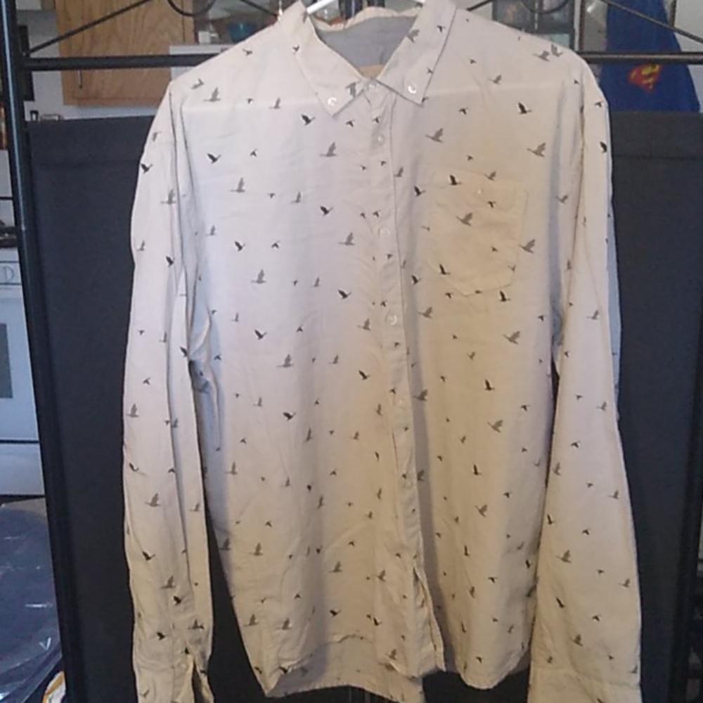Free nature button down